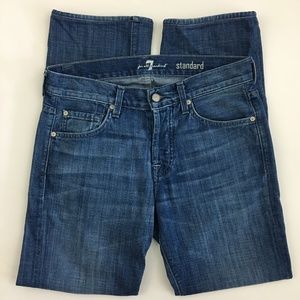 7 For All Mankind Standard Button Fly Jeans 30